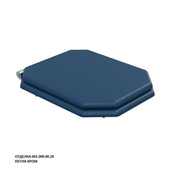 сиденье для унитаза TEMPO-47 с механизмом плавного закрывания, хром KFe-47C-061.000.00.20 — фото 1, Сиденья для унитаза