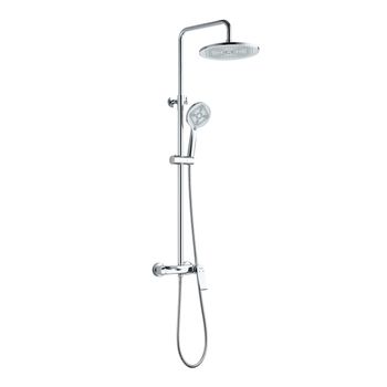 BOND B08-9100 Душевая система с тропическим душем и смесителем с изливом — фото 25, Душевые системы