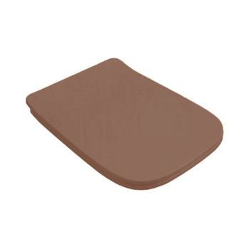 Сиденье с крышкой Artceram A16 с плавным опусканием цвет Brown tortora/хром ASA001 40 71 — фото 2, Сиденья для унитаза