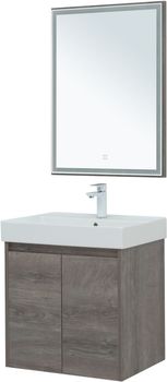 Мебель для ванной Aquanet Nova Lite 60 дуб рошелье (2 дверцы) 00302533 — фото 15, Комплекты мебели для ванной