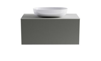 Товар: Тумба М-40 90см 1ящ NCS S 3502-y мат./волна, раковина Атрия бел гл, столешница Solid в цвете 4631177714825 - фото 3 Тумба М-40 90см 1ящ NCS S 3502-y мат./волна, раковина Атрия бел гл, столешница Solid в цвете 4631177714825 — фото 3, Тумбы с раковиной
