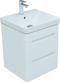 Мебель для ванной Aquanet София 50 белый глянец (2 ящика) 00274191 — фото 9, Комплекты мебели для ванной