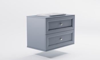 Товар: Тумба Классик 90см 2ящ NCS S 3005-R80B мат., раковина Ретро бел глянц, столешница Solid в цвете 4631177715792 - фото 3 Тумба Классик 90см 2ящ NCS S 3005-R80B мат., раковина Ретро бел глянц, столешница Solid в цвете 4631177715792 — фото 3, Тумбы с раковиной