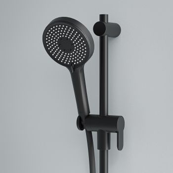 Лейка для душа, черная матовая, Optima Home, IDDIS, OPH3FB0i18 — фото 1, Лейки для душа