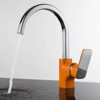 Смеситель для кухни D&K Berlin DA1432413, оранжевый — фото 1, Смесители для кухни