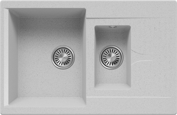 Кухонная мойка Polygran BRIG-770 No314 Светло-серый 854918 — фото 1, Кухонные мойки