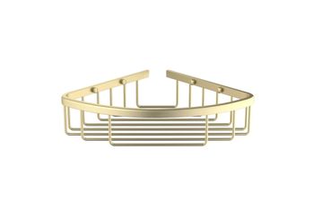 AQ4906BG угловая полка, шлиф. золото — фото 2, Полки для ванной и душа