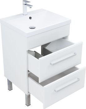 Тумба под раковину Aquanet Лукка 60 белый 00302396 — фото 5, Тумбы под раковину