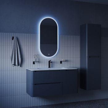 Зеркало с подсветкой IDDIS Uniq 3 в 1, два навеса, 90/45 см (UNI9045i98) — фото 1, Зеркала в ванную комнату