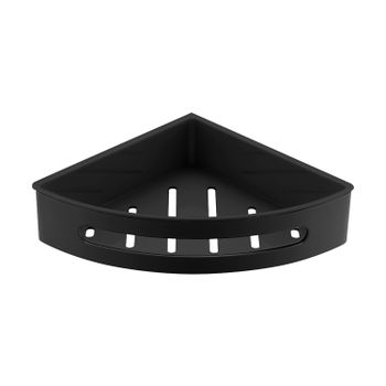 Полка угловая Timo Luiro 18577/03 черный — фото 1, Полки для ванной и душа