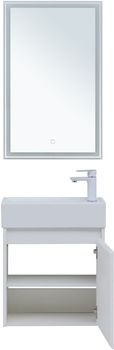 Мебель для ванной Aquanet Nova Lite 50 белый глянец (с дверецей) 00302531 — фото 10, Комплекты мебели для ванной
