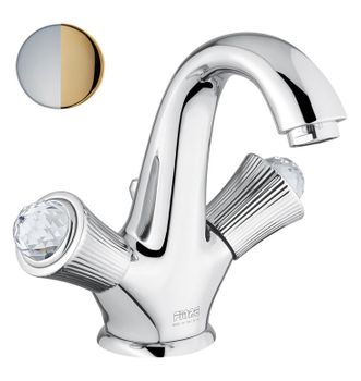 Смеситель для раковины Fiore VENERE SKY (SWAROVSKI®) 13CO0623, хром/золото — фото 1, Смесители для раковины