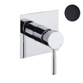 Смеситель для душа встраиваемый Webert Rimini RI880101560, черный — фото 1, Смеситель для душа