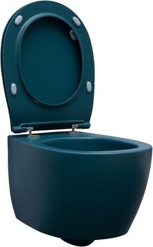 Чаша подвесного унитаза Allen Brau Fantasy 4.11004.PT петроль — фото 4, Подвесные унитазы