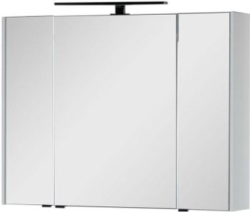 Зеркальный шкаф Aquanet Латина 100 белый 00179636 — фото 5, Зеркальные шкафы в ванную