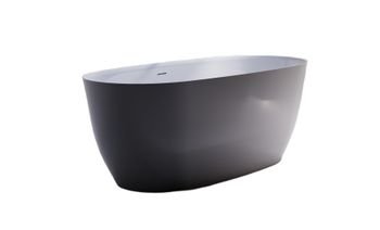 Ванна АТРИЯ 170*75 с интегрированным переливом, литой мрамор 1700х750 01010044 — фото 4, Ванны