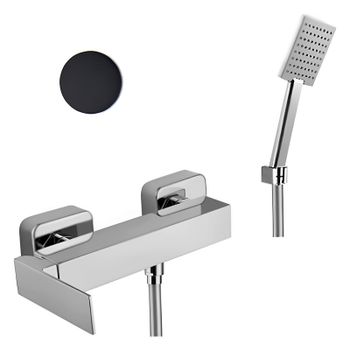 Смеситель для душа Webert Pegaso PE870101560, черный — фото 1, Смеситель для душа