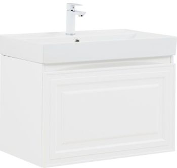 Товар: Тумба с раковиной Aquanet Агата 75 1 ящ. цв. белый сатин 00348186 - фото 2 Тумба с раковиной Aquanet Агата 75 1 ящ. цв. белый сатин 00348186 — фото 2, Тумбы с раковиной