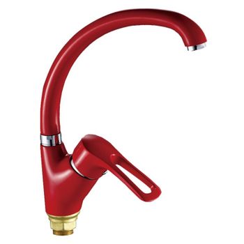 Смеситель для кухни Haiba HB4166-6, красный — фото 1, Смесители для кухни