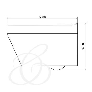 P-1403 POLO подвесной унитаз — фото 1, Подвесные унитазы