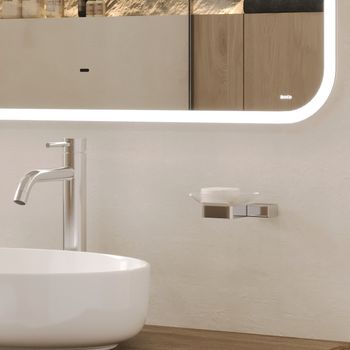 BOND M39ZE-10080 Зеркало прямоугольное 100х80см с LED подсветкой и сенсорным диммером — фото 32, Зеркала в ванную комнату