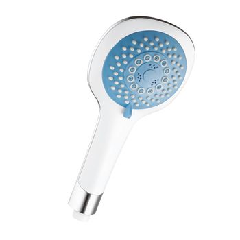 Лейка душевая круглая 5-функц. D95 мм, голубая. LM, LM0815CCyan — фото 1, Лейки для душа