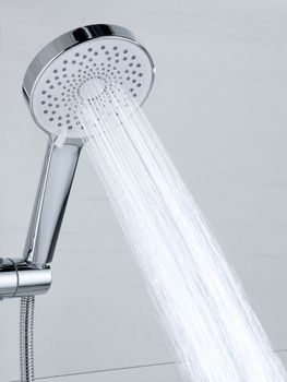 BOND B12-8200 Душевая стойка с термостатом и тропическим душем — фото 9, Душевые стойки