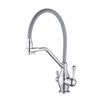 Смеситель для кухни Rose R858, хром — фото 1, Смесители для кухни