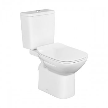 DEBBA Чаша унитаза с горизонтальным выпуском, установочный комплект, белая. (RU). ROCA 734299700Y — фото 4, Напольные унитазы