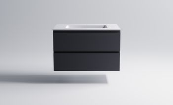 Товар: Нижний шкаф Альфа 90 с 2 ящиками темно-серый (RAL7024 матовый) + Раковина "Альфа 90" 3060007ral7024+04010008 - фото 2 Нижний шкаф Альфа 90 с 2 ящиками темно-серый (RAL7024 матовый) + Раковина "Альфа 90" 3060007ral7024+04010008 — фото 2, Тумбы с раковиной