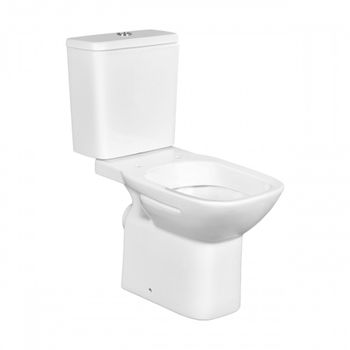 DEBBA Чаша унитаза с горизонтальным выпуском, установочный комплект, белая. (RU). ROCA 734299700Y — фото 3, Напольные унитазы