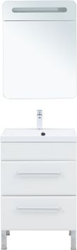 Тумба под раковину Aquanet Лукка 60 белый 00302396 — фото 10, Тумбы под раковину