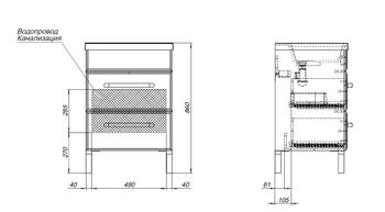 Тумба под раковину Aquanet Лукка 60 белый 00302396 — фото 14, Тумбы под раковину