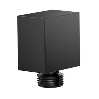 AQM8713MB Savona Выход из стены, черный матовый — фото 1, Шланговые подключения