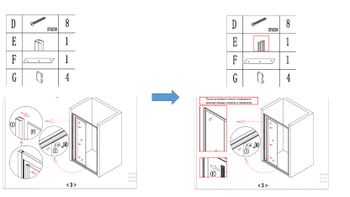 Душевая дверь Aquanet SD-1300A 130, прозрачное стекло — фото 5, Душевые двери в нишу
