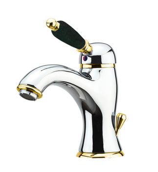 Смеситель для раковины Fiore IMPERIAL BLACK 89CO5221, хром/золото — фото 1, Смесители для раковины