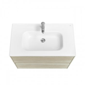 ONA Модуль для раковины 800 мм, 785x450x565 мм, с 2 ящиками, светлый дуб, ROCA A857630512 — фото 8, Тумбы под раковину