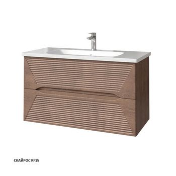 МОДО Терца тумба 100 с интегрированной ручкой 35615-RF15 — фото 1, Комоды и тумбы для ванной комнаты