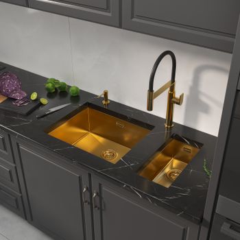 Кухонная мойка Reflexion Iseo RX2265BL оружейная сталь — фото 22, Кухонные мойки