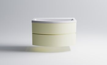 Товар: Нижний шкаф Венеция2.0 100 с 2 ящиками бежевый (RAL1013 матовый) + Раковина "Венеция 100" 03100002ral1013+04010019 - фото 2 Нижний шкаф Венеция2.0 100 с 2 ящиками бежевый (RAL1013 матовый) + Раковина "Венеция 100" 03100002ral1013+04010019 — фото 2, Тумбы с раковиной