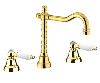 Смеситель для раковины Fiore COLONIALE SKY (SWAROVSKI®) 03OO0637, золото — фото 1, Смесители для раковины