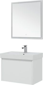 Мебель для ванной Aquanet Nova Lite 75 белый (1 ящик) 00242296 — фото 8, Комплекты мебели для ванной