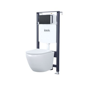 Комплект 3в1: подвесной унитаз, инсталляция и клавиша смыва IDDIS (BASBQ02i73) — фото 2, Комплекты унитаз + инсталляция