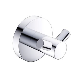 AQM7202CR Trento Крючок двойной латунный, хром — фото 1, Крючки для полотенец