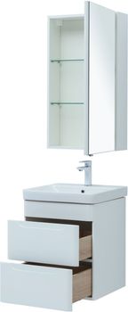 Мебель для ванной Aquanet София 50 белый глянец (2 ящика) 00274191 — фото 8, Комплекты мебели для ванной