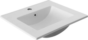 Товар: Раковина Aquanet Flat 50 белая матовая 00330428 - фото 2 Раковина Aquanet Flat 50 белая матовая 00330428 — фото 2, Раковины