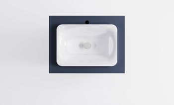 Тумба Классик 80 1ящ RAL7024 мат., раковина Ретро бел глянц, столешница Solid в цвете 4631177715525 — фото 5, Тумбы с раковиной