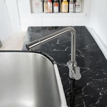 BOND Smart B65-0477 Смеситель для кухни под фильтр с краном для питьевой воды, графитовый цвет — фото 21, Смесители для кухни