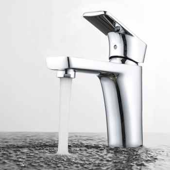 Смеситель для раковины D&K Berlin DA1432101, хром — фото 1, Смесители для раковины