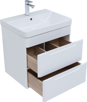 Мебель для ванной Aquanet София 60 белый глянец (2 ящика) 00274197 — фото 10, Комплекты мебели для ванной